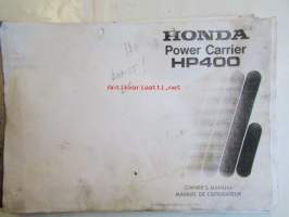 Honda Power Carrier HP400, Owner&#039;s manual - Käyttöohjeet (kopioitu A4)