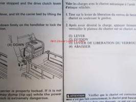 Honda Power Carrier HP400, Owner&#039;s manual - Käyttöohjeet (kopioitu A4)
