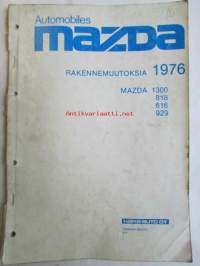 Mazda 1300, 818, 616, 929 Rakennemuutoksia 1976