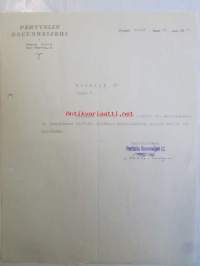 Perttelin Osuusmeijeri, Pertteli heinäkuun 25. 1939 -asiakirja