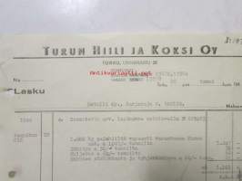 Turun Hiili ja Koksi Oy, Turku tammikuu 28. 1944 -asiakirja