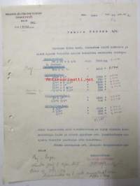 Maanviljelyskonetehdas Osakeyhtiö, Malm, lokakuun 26. 1921 -asiakirja