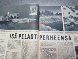 Apu 1959 nr 25, sis. mm. seur. artikkelit / kuvat / mainokset; Isä pelasti perheensä hukkumiselta - lennonjohtaja Osmo Rautavaaran urotyö, Yleisurheilun