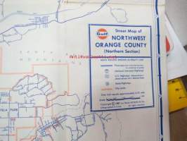 Gulf Northwest Orange County Tourgide map -tiekartta