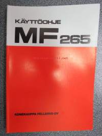 Massey Ferguson MF 265 käyttöohjekirja (lisäksi nelivedon 265-4 ohjeet) + varaosakuvasto