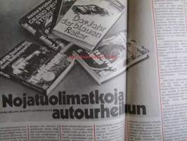 Vauhdin Maailma 1975 nr 2 -mm. Sandron peli Lancia Stratos HF, Kun BMW jarrutti muilta karkuun, Nojatuolimatkoja autourheiluun, Smile ralli rapaa romua, Hannu