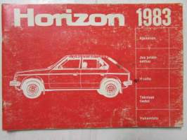 Horizon 1983 -Omistajan käsikirja