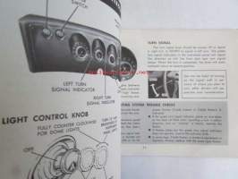Corvair 1965 Owner&#039;s guide -Omistajan käsikirja