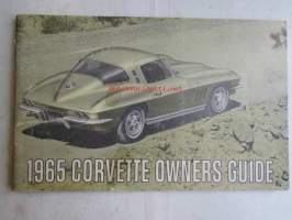 Corvette 1965 Owner&#039;s guide -Omistajan käsikirja