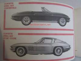 Corvette 1965 Owner&#039;s guide -Omistajan käsikirja