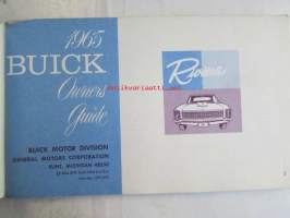 Buick Riviera 1965 Owner&#039;s quide -Omistajan käsikirja