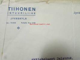 K.Tiihonen Agentuuriliike, Jyväskylä lokakuun 20. 1921 -asiakirja