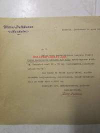 Viktor Puikkonen Kantala , Kantala joulukuun 14. 1922 -asiakirja