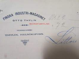 Finska Industri- Magasinet, 6 mars. 1891. -asiakirja
