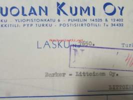 Vuolan kumi Oy, Turku 29/9 1956  -asiakirja