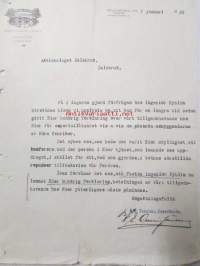 A.B Tekniska Expertbyrån, Helsingfors 7 januari 1920. -asiakirja