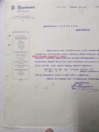 P.Kuosmanen Huttula, Huttula toukokuun 25. 1921. -asiakirja