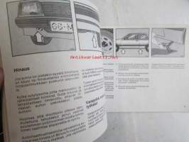Opel Ascona Käyttö Turvallisuus Huolto