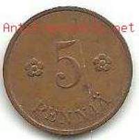 5 penniä  1932
