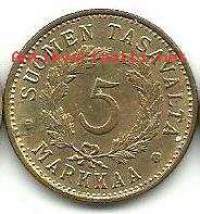 5 markkaa  1950