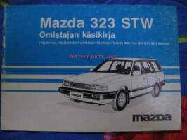 Mazda 323 Sedan STW ,(täydennys käytettäväksi omistajan käsikirjan Mazda 323.nro 8655-EI-85D kanssa)-omistajan käsikirja