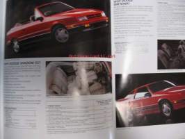 Dodge 1991 Performance Catalog Daytona Shadow ES Spirit R/T Stealth - myyntiesite / juliste