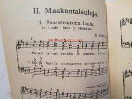 Isänmaallisia lauluja -Miesäänisten laulukuntien ohjelmistoa. 1. vihko