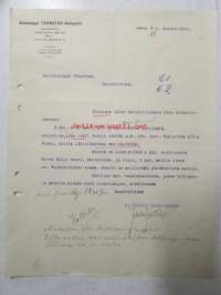 Aktiebolaget Tornator Osakeyhtiö, Imatra 8. helmikuutta 1921 -asiakirja