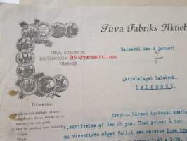 Tirva Fabriks Aktiebolaget, Woikoski 4. januari 1921 -asiakirja