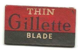 Thin Gillette - partateräkääre ei partaterää