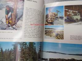 From spruce to news -esittelee suomen puunjalostusta raaka-aineesta valmiiksi sanomalehtipaperiksi, todella hyvä kuvitus koko tuotantoketjusta alkaen metsurien