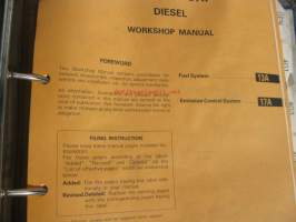 Mitsubishi Motors Workshop Manual Engine Diesel volume 1