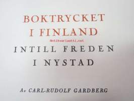 Boktrycket i Finland I-osa  -kirjapainotaito Suomessa, vain ykkösosa