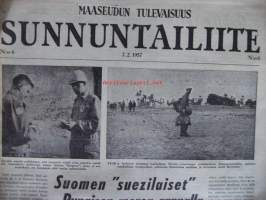 Maaseudun Tulevaisuus, sunnuntailiite 1957 nr 6 - Suomen &quot;Suezilaiset&quot;, UKK,