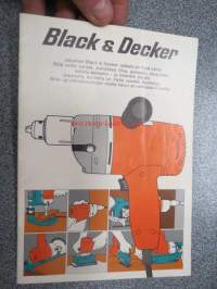 Black &amp; Decker sähkötyökalut ja lisälaitteet -myyntiesite