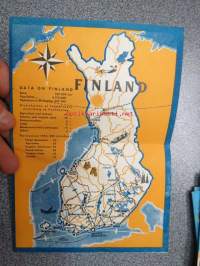 Welcome to Helsinki / Helsingin Osakepankki / Helsingfors Aktiebank -guide / map of Helsinki -matkailukartta 1956