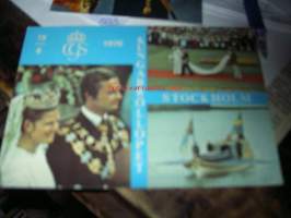 Kaarle Kustaan ja Silvian häät - postikortti