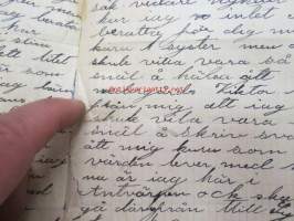 Merimies Karl W. Sjögren´in kirje kotiin Antwerpenistä 1.7.1907 laivalta  &quot;Wartborg&quot; matkalla Buenos Airesiin