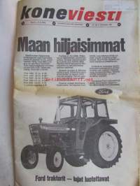Koneviesti 1973 nr 8 -mm. Inter-Ango-Mek, Traktorikäyttöön sopiva hydraumoottori kokeiltavana, Kevätrapsi ja kevatrypsi, Lypsikoneita alihankintana, Kalkkuna -