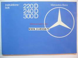 Mercedes-Benz 220 D/240 D/300 D -instruktionsbok