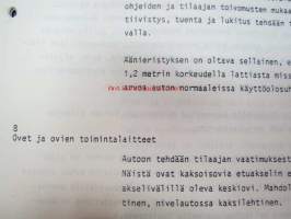 Kaupunkilinja-auton korin teknillinen erittely / Suomen Paikallisliikenneliitto