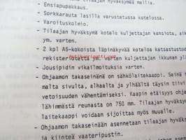 Kaupunkilinja-auton korin teknillinen erittely / Suomen Paikallisliikenneliitto