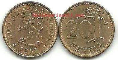 20 penniä  1967