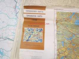 Tammisaari, Topografinen kartta 1:100 000, 1969