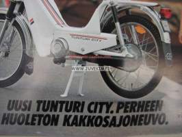 Tunturi mopedit Automat, Maxi, Start, City -myyntiesite sales brochure