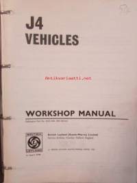 British Leyland J4 Vehicles (AKD 3683), Workshop Manual, Katso tarkemmat mallit ja sisällysluettelo kuvista