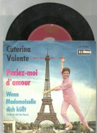 caterina Valente / Parlez-moi dámour , Wenn Mademoiselle dich kusst D 19 468 - single äänilevy