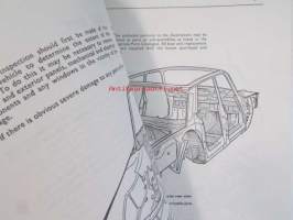 British Leyland Rover 2000 and 2200 Repair Operations Manual Publication Part number AKM 3625 - Korjauskäsikirja, Katso tarkemmat mallit ja sisällysluettelo kuvista