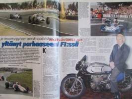 Vauhdin Maailma 2003 nr 12 -mm.  Rallin-MM säännöt ja Britannia, Skoda motorsport, Kilpa-autovakuutus, F1-kooste, VM esittelee Graham Hill Mercedes Benz SL 55
