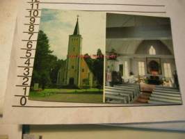 muhoksen kirkko kirkko postikortti